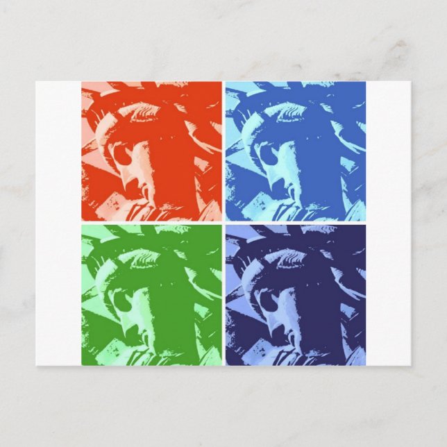 Pop Art Style Statue of Liberty New York Postcard (Front)