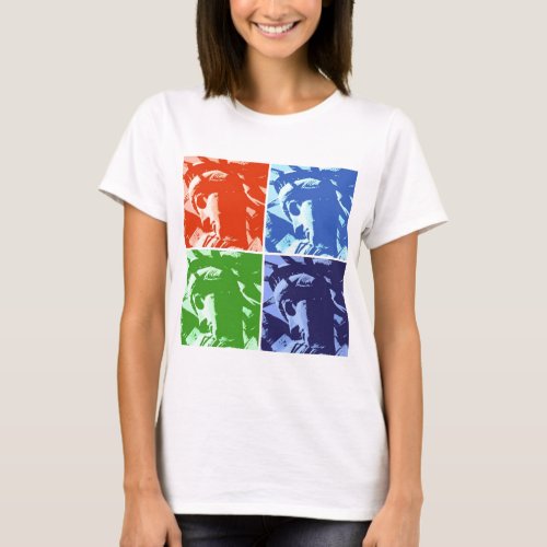 Pop Art Style Statue of Liberty New York T_Shirt