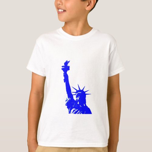Pop Art Style Statue of Liberty T_Shirt