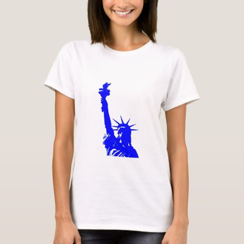 Pop Art Style Statue of Liberty T_Shirt