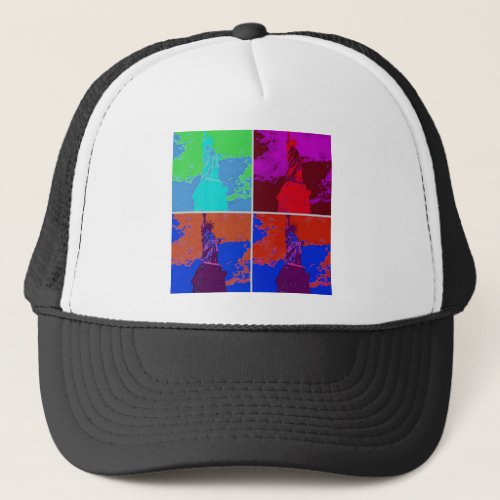 Pop Art Style Statue of Liberty Trucker Hat