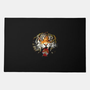 Pop Art Style Tiger Extra Large Oversized Doormat