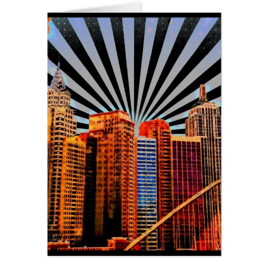 Pop Art Sunrise Skyline (Front)