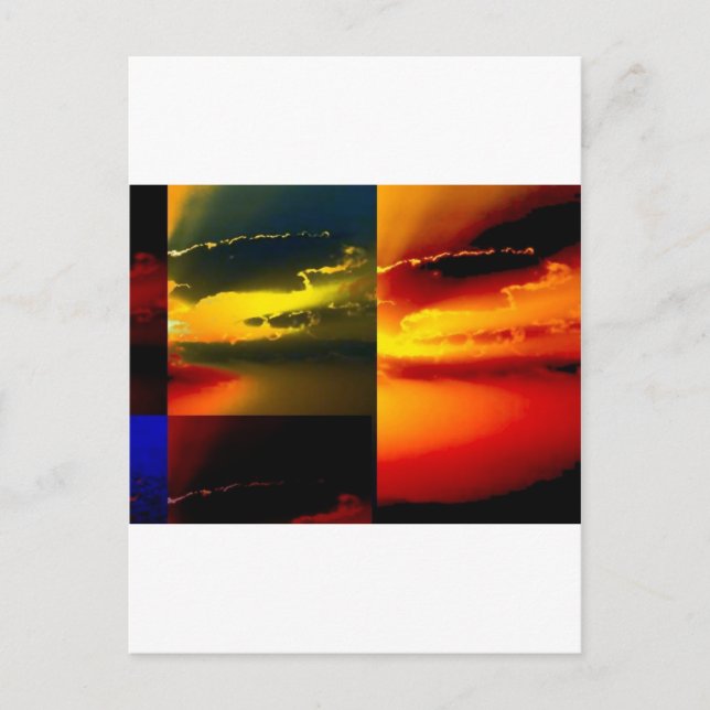 Pop Art Sunset Postcard (Front)