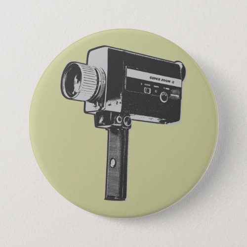 Pop Art Super 8 Movie Camera Button