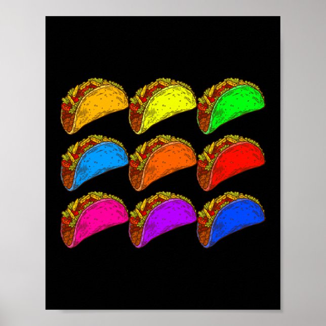 Pop Art Taco Poster (Front)