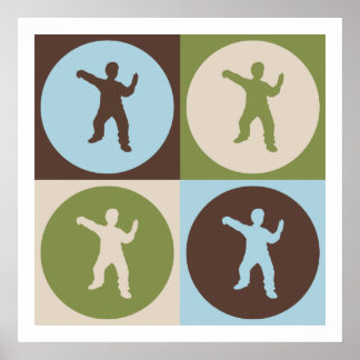Pop Art Tai Chi Poster