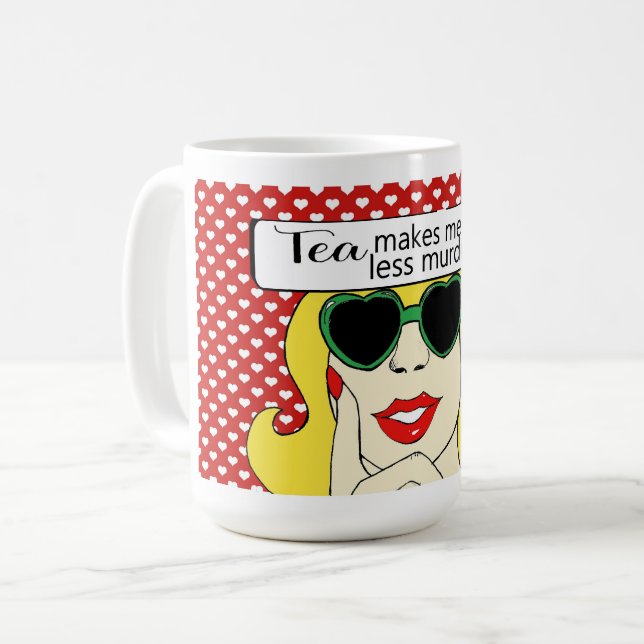 Pop Art Tea Mug (Front Left)