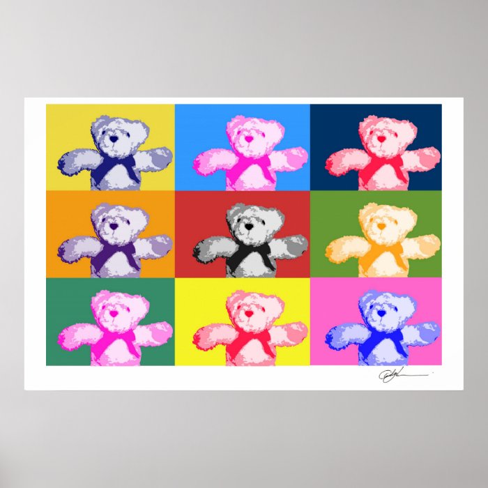 Pop Art Teddy Bears Print