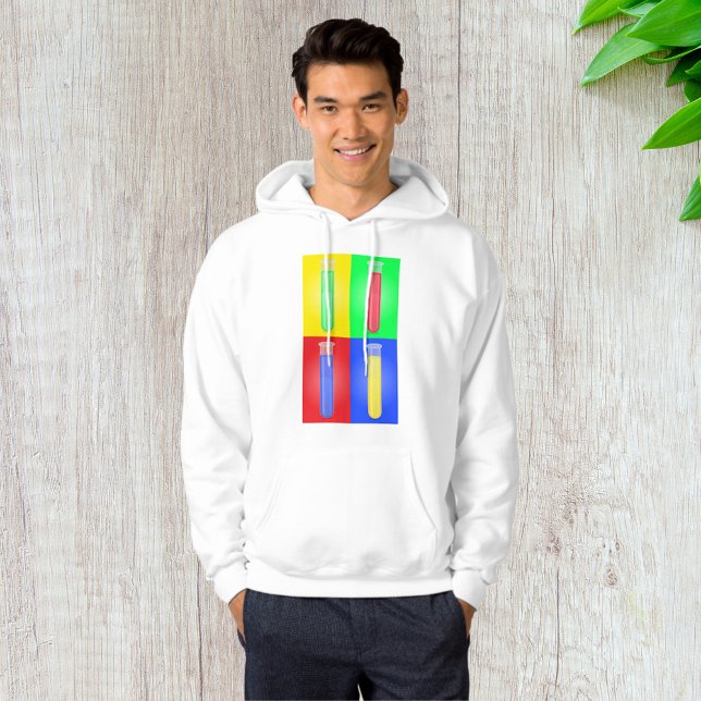 Pop Art Test Tubes Science Chemistry Laboratory Hoodie (Creator Uploaded)