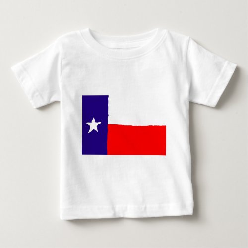 Pop Art Texas State Flag Baby T_Shirt