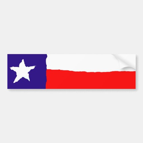 Pop Art Texas State Flag Bumper Sticker
