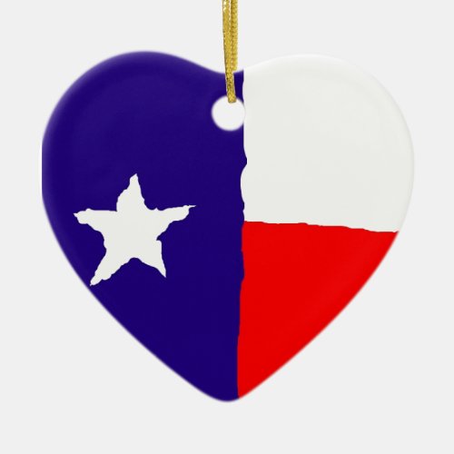 Pop Art Texas State Flag Ceramic Ornament