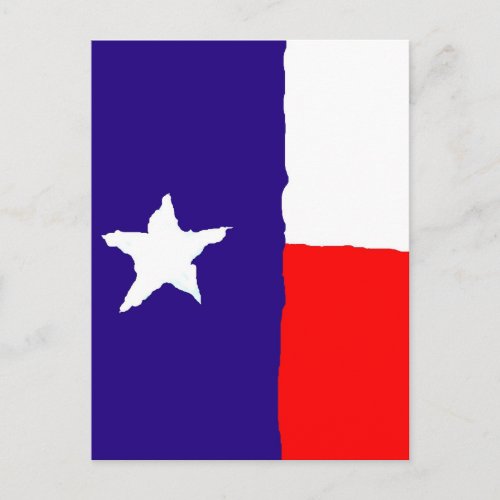 Pop Art Texas State Flag Postcard