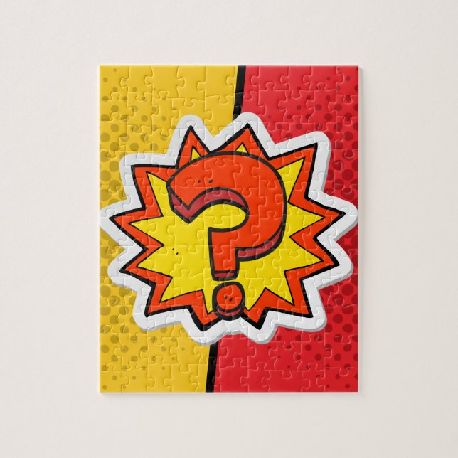 Pop Art The Question Engagement Jigsaw Puzzle (Vertical)