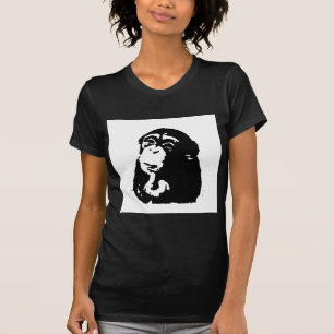 Pop Art Thinking Chimpanzee T-Shirt