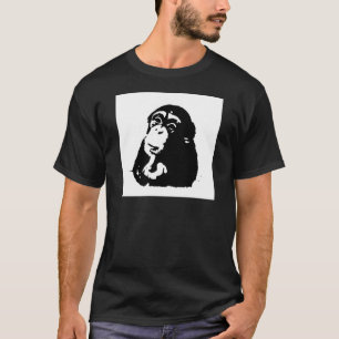 Pop Art Thinking Chimpanzee T-Shirt