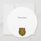 Pop Art TIGER HEAD + your backgr. & ideas (Back)