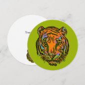 Pop Art TIGER HEAD + your backgr. & ideas (Front/Back)