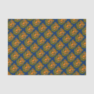 Pop Art TIGER HEAD + your backgr. & ideas Tissue Paper