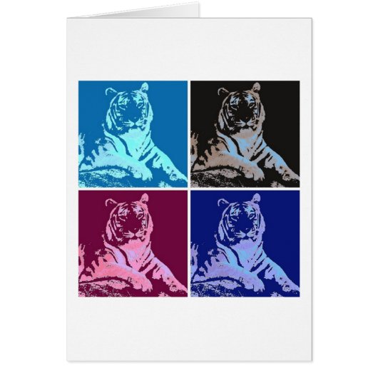 Pop Art Tigers Cards (Front)