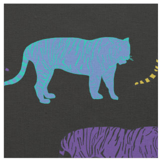 Pop Art Tigers  Fabric