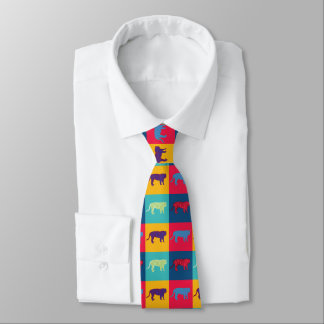 Pop Art Tigers Neck Tie