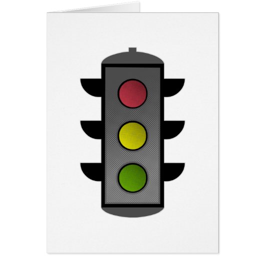 Pop Art Traffic Light Cards (Front)