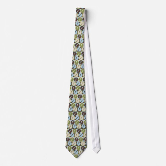 Pop Art Trombone Neck Tie (Front)