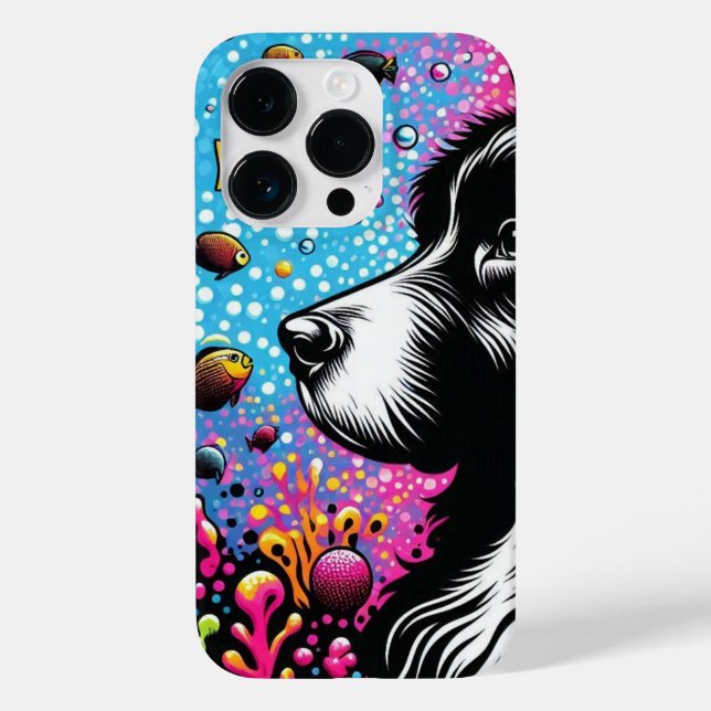 POP ART TRUFFLE LOVES FISH  Case-Mate iPhone CASE (Back)