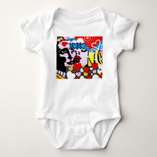 Pop Art Valentine Baby Bodysuit