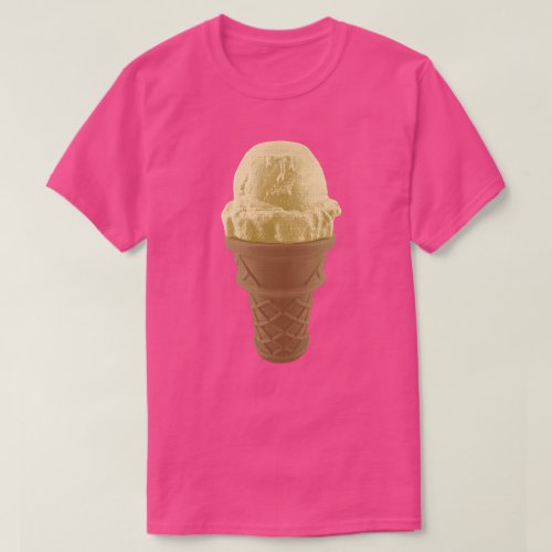 Pop Art Vanilla Ice Cream Cone T_Shirt