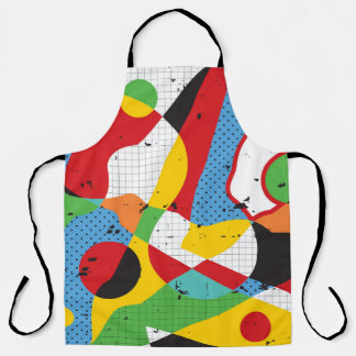 Pop Art, Vibrant Minimalism. Apron