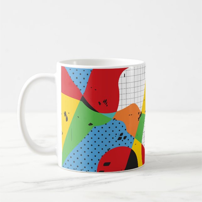 Pop Art, Vibrant Minimalism. Coffee Mug (Left)