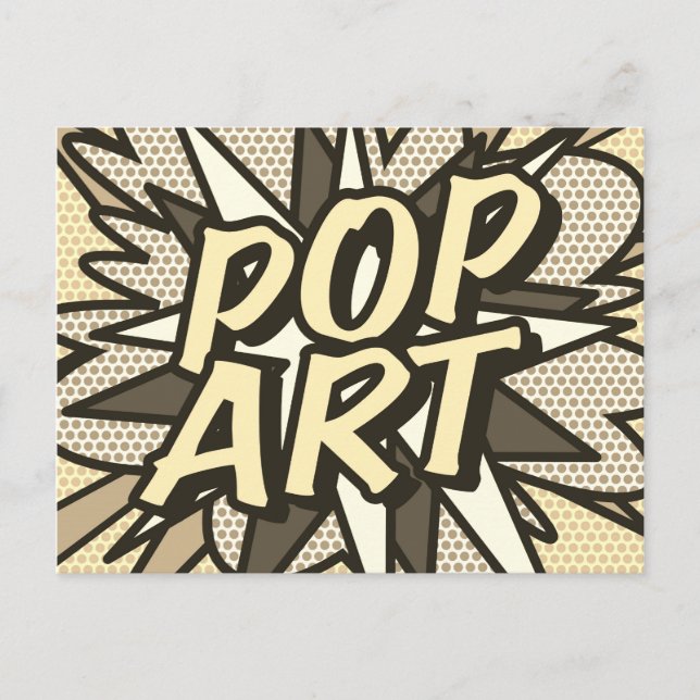 POP ART Vintage Fun Retro Comic Book Postcard (Front)