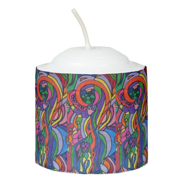 Pop Art Votive Candle (Front)