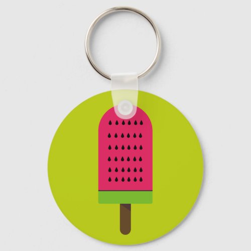 Pop Art watermelon cute fruit popsicle Keychain