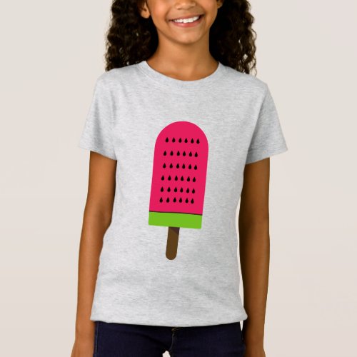 Pop Art watermelon cute fruit popsicle T_Shirt