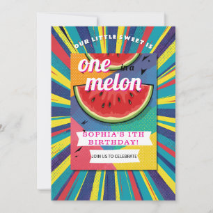Pop Art Watermelon Party Invitation