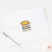 Pop Art Wedding Favor Sticker (Envelope)