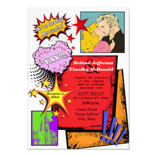 Pop Art Invitations 5