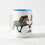 Pop Art Wild Colors Icelandic Horse  Two-tone Coffee Mug at Zazzle