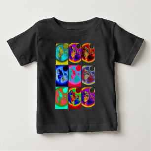 Pop Art Wolf Baby T-Shirt