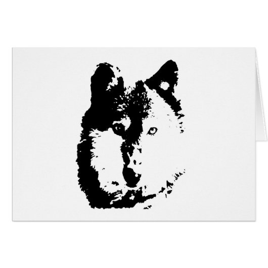 Pop Art Wolf Cards (Front Horizontal)
