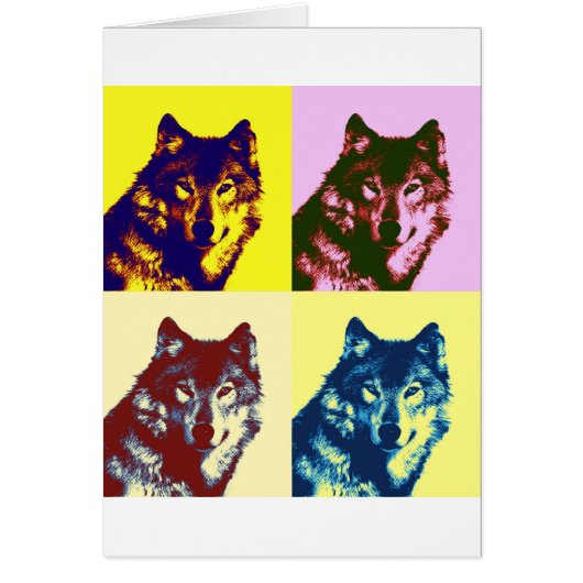 Pop Art Wolf Cards (Front)