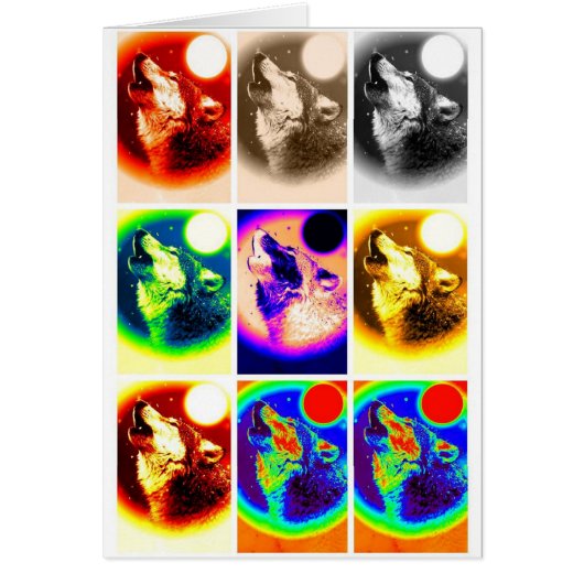 Pop Art Wolf Cards (Front)