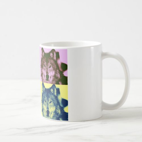 Pop Art Wolf Coffee Mug