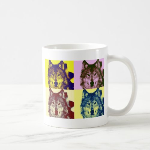 Pop Art Wolf Coffee Mug