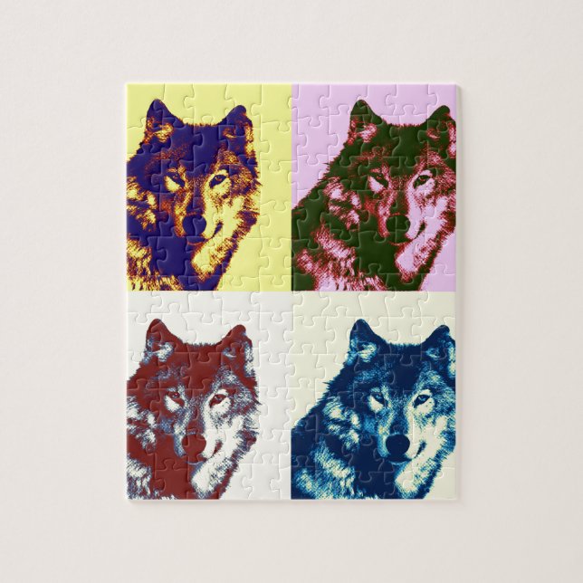 Pop Art Wolf Jigsaw Puzzle (Vertical)