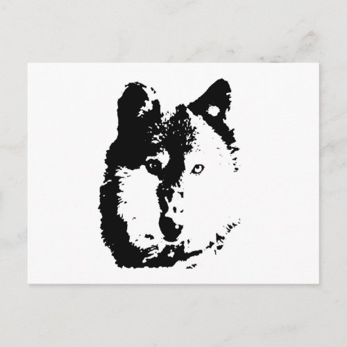 Pop Art Wolf Postcard